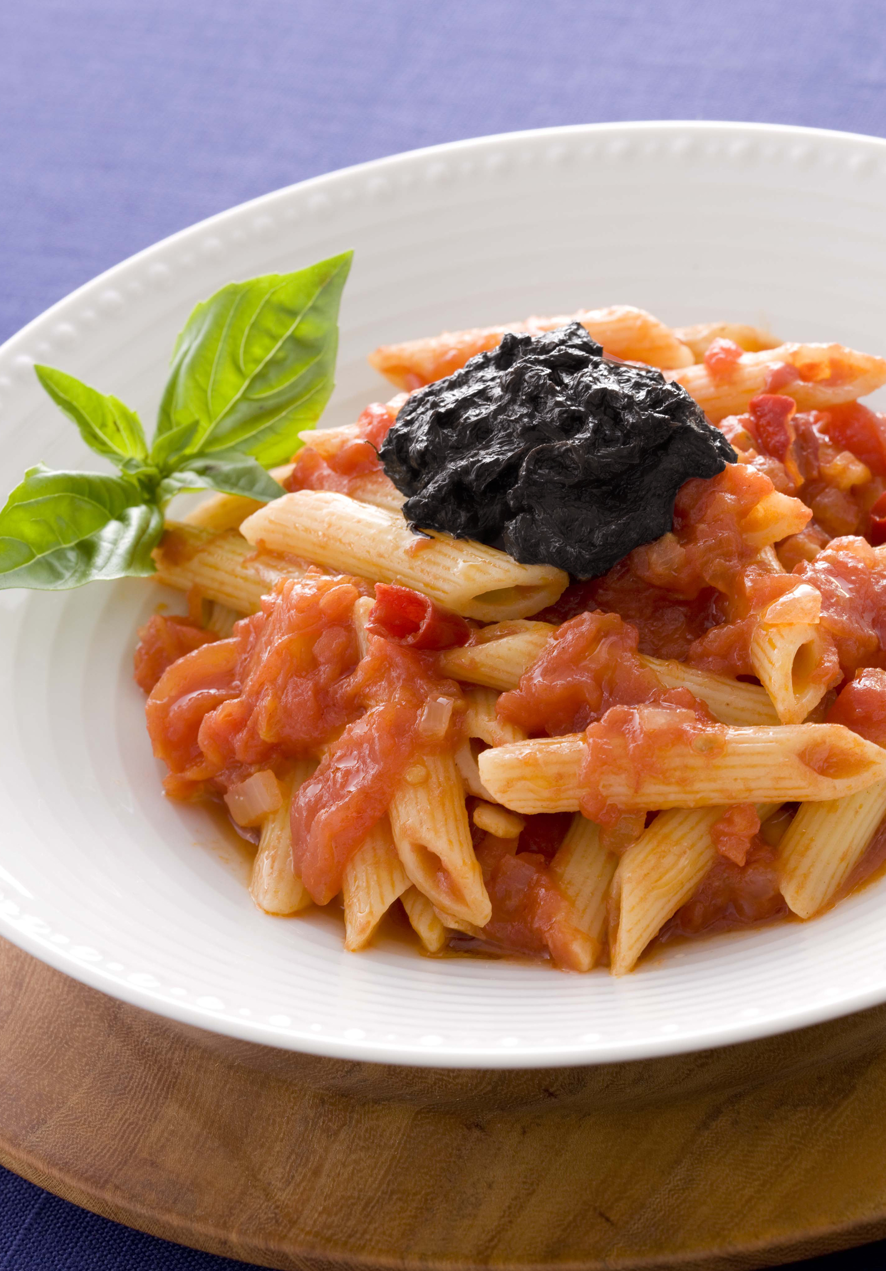 ペンネアラビアータの生のりソースけの画像